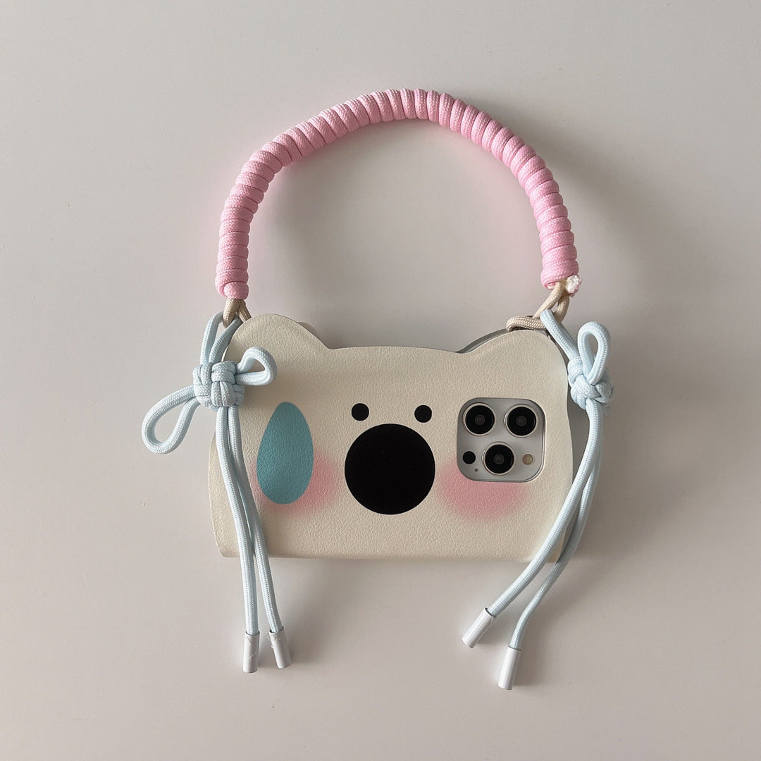 Insta-Style Tecknad Westie Flip-Telefonfodral