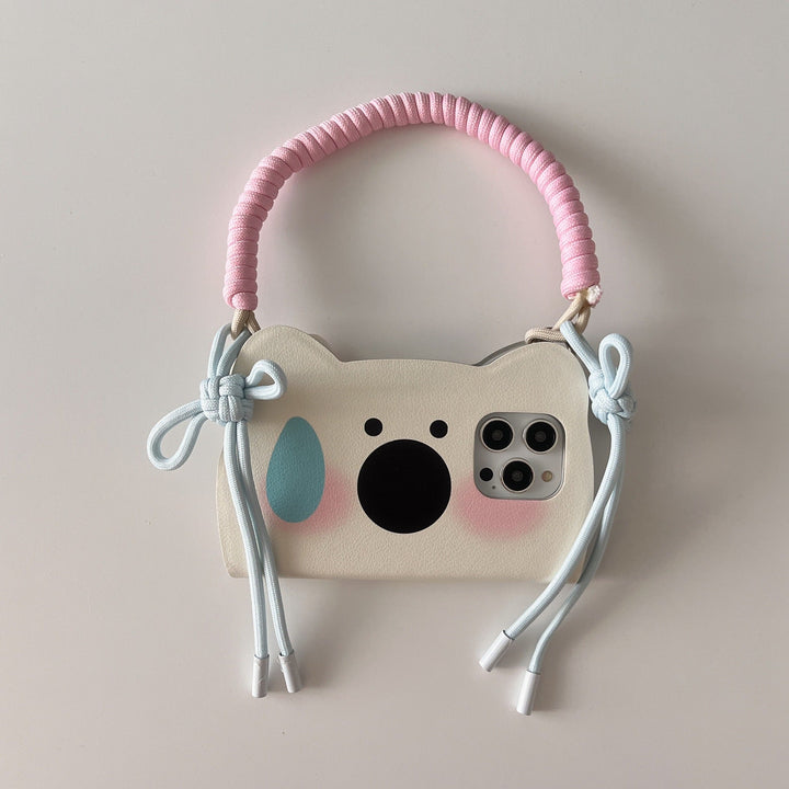 Insta-Style Tecknad Westie Flip-Telefonfodral
