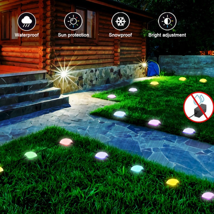 CP01 Utomhus WIFI Smart APP Kontroll Trädgårdsbelysning Musik Synkronisering Utomhus Marklampor (US Plug)