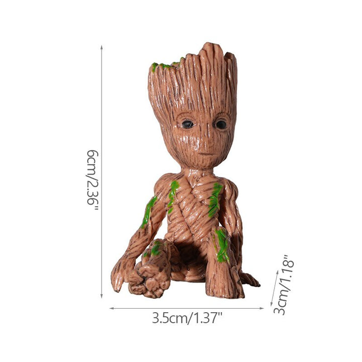 Tecknad Stor Miniatyrfigur: Lekfull Kontorsdekoration