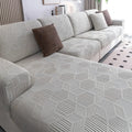 Jacquard Sofföverdrag med Geometrisk Mönster – Mjuk & Husdjursvänlig | Perfekt för Skydd och Mysiga Vardagsrum |