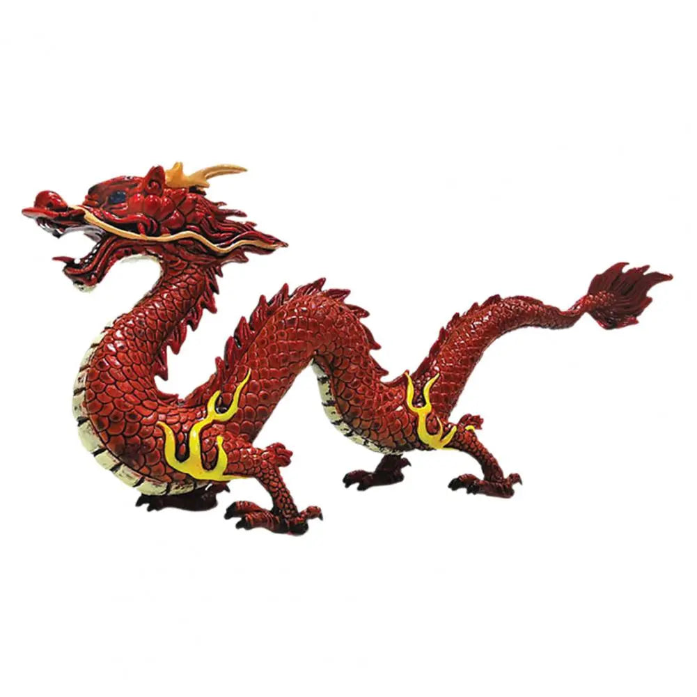Livlig Kinesisk Drak Feng Shui Skulptur