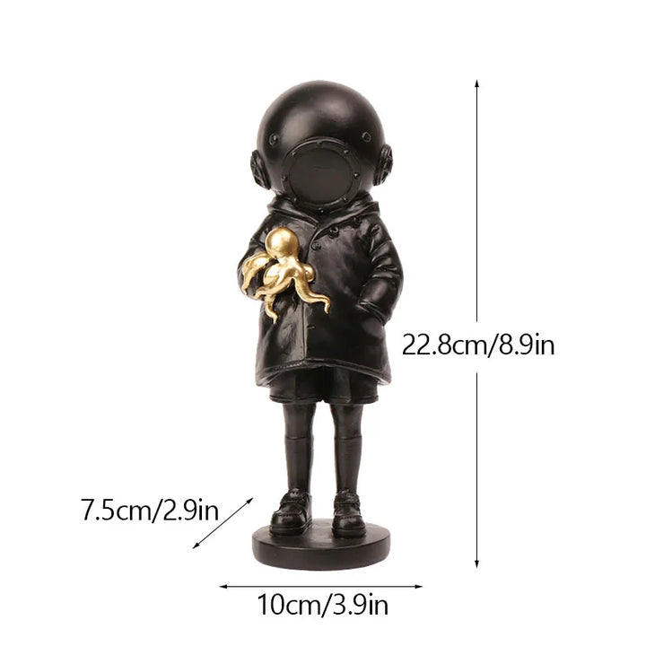Dropshipping Banksy Skulptur Samling Blomsterkastare Staty Popkonst Modern Ballongflicka Figur Kontor Hem Dekoration