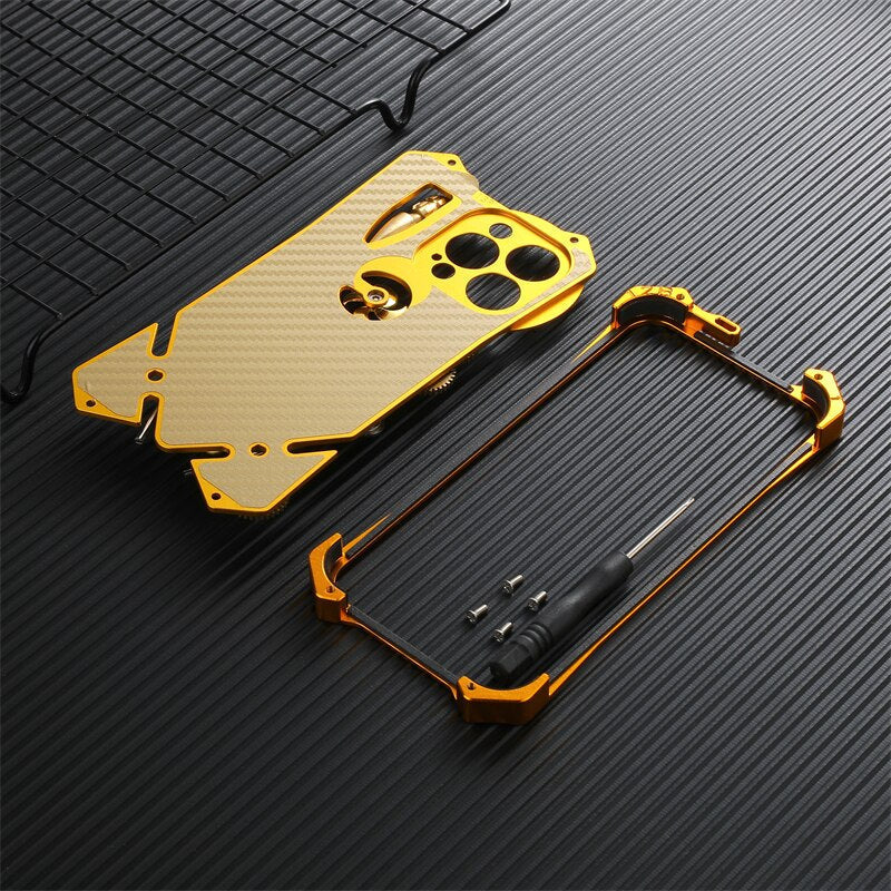 Mechanic Skull Cyberpunk Stil iPhone Fodral