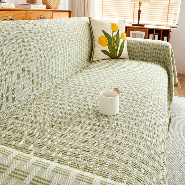 DualComfort Vändbar Sofföverdrag – Stilig, Tvättbar Soffskydd för 3–4 Sits Soffor