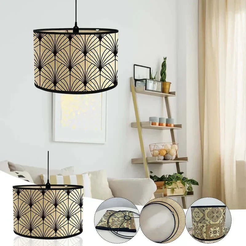 Art Deco Trumlampa Skärm
