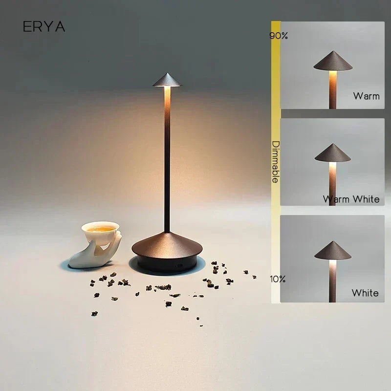 Uppladdningsbar Bordslampa Kreativ Matplats Touch Led Pina Pro Bordslampa Hotell Bar Kaffe Skrivbordslampa Dekorativ Skrivbordslampa