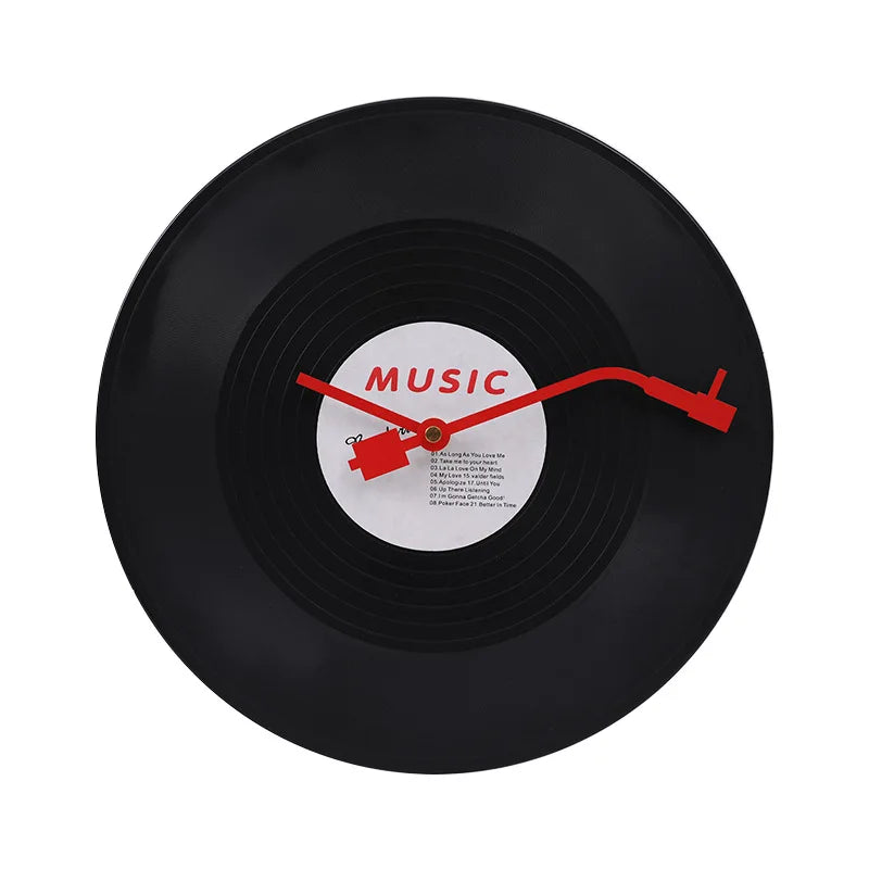 Musikalisk Vinylskivklocka