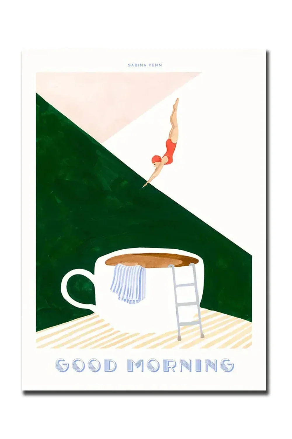 God Morgon Kaffe Canvas Poster