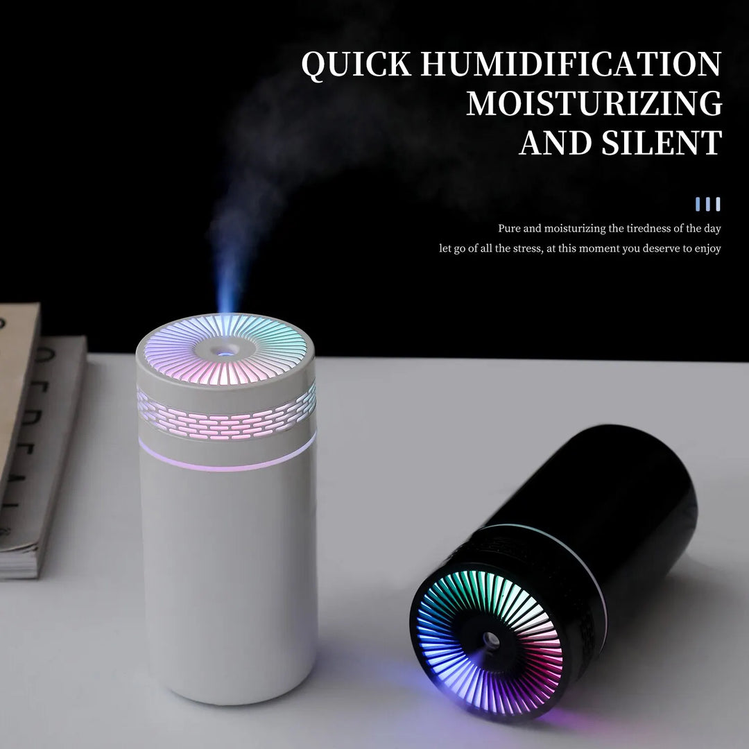 250ML Bärbar Bilfuktare - USB LED Aromaterapi Diffusor