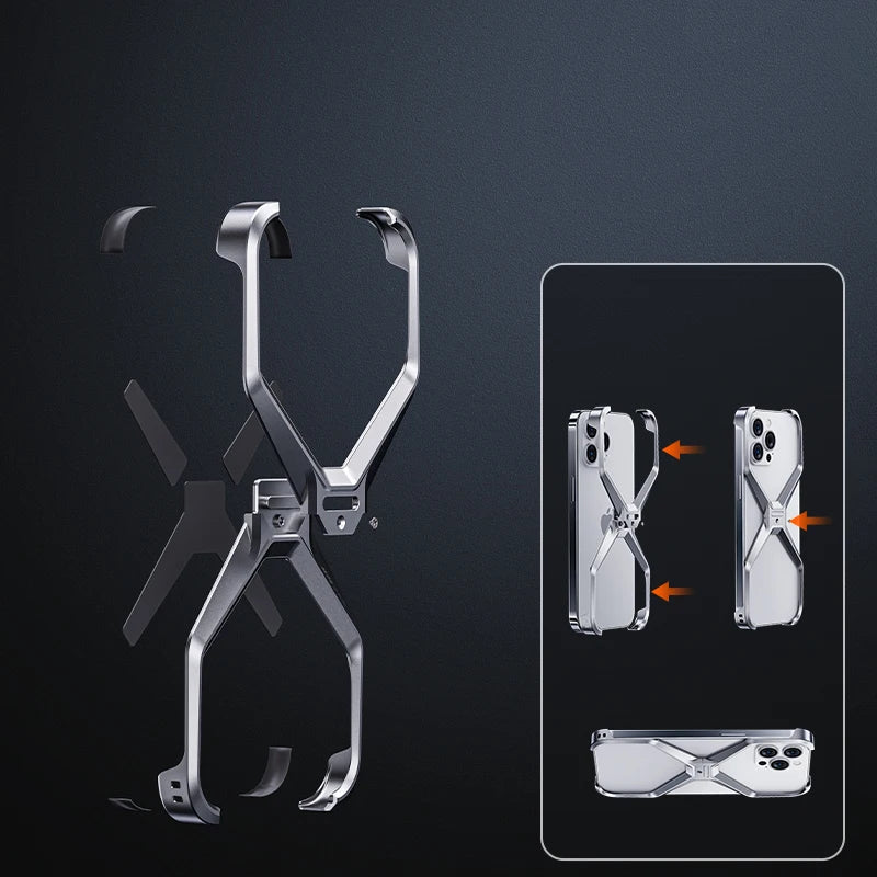 Avtagbart Metall Cool Alloy iPhone Fodral