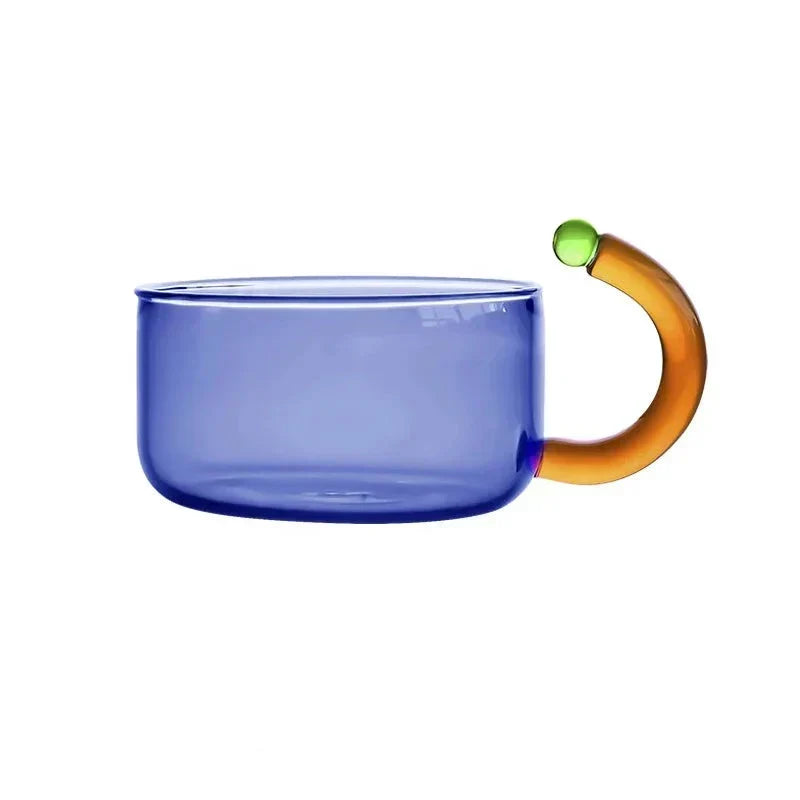 Kontrastfärgad Glas Te-set