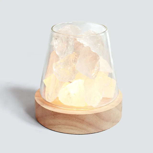 Himalaya Saltlampa - Kristall Nattlampa &amp; Aromaterapidiffuser