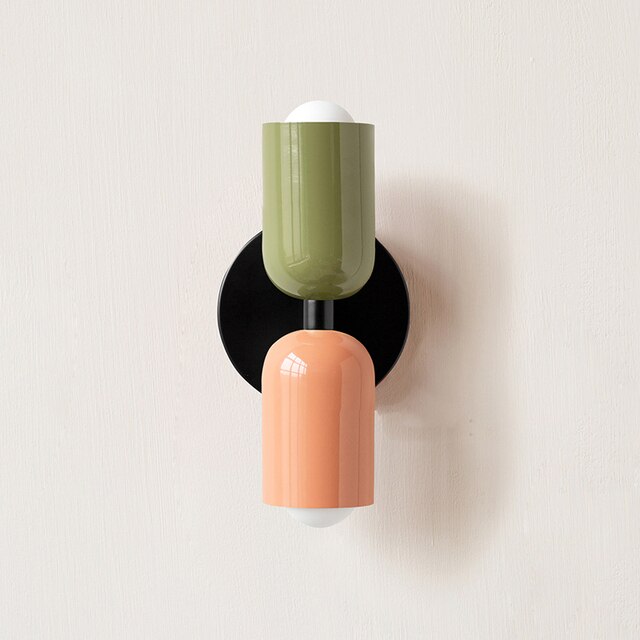 Krämfärgade Dubbelhuvud LED Vägglampor