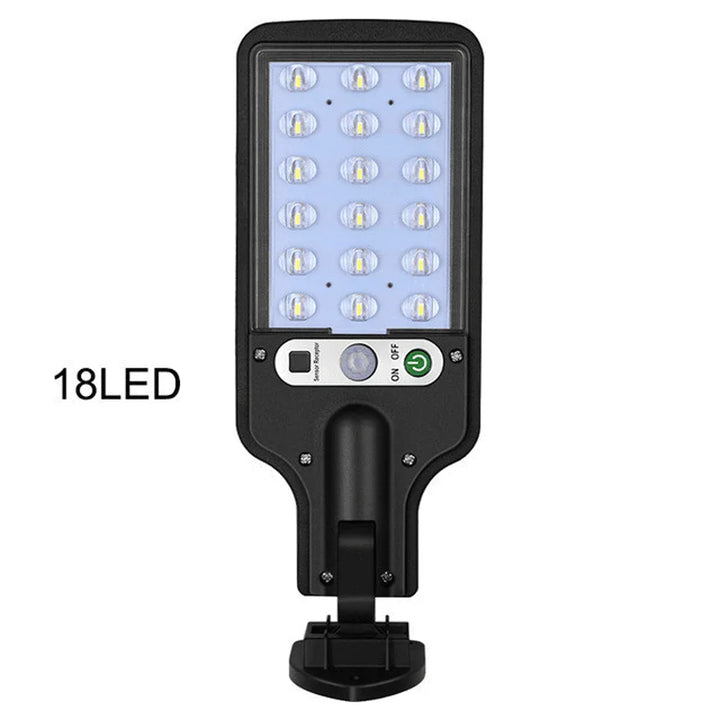 Solvägglampa med Rörelsesensor | Trädgårds- och Gatubelysning | LED Solbelysning - DoorLed