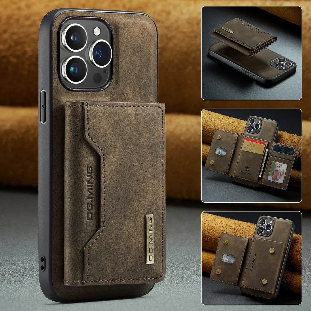 2-i-1 iPhone-fodral med avtagbar plånbok