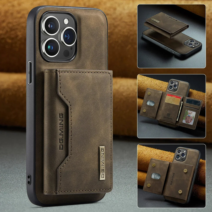 2-i-1 iPhone-fodral med avtagbar plånbok