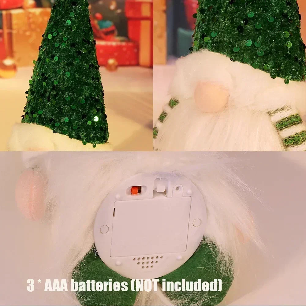 Jul Gnom Dekoration | LED Nattlampa | Varm Glöd Julprydnad