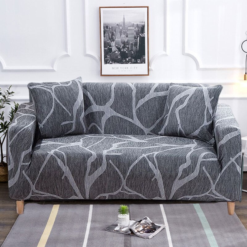 Modern halkfri färgglad elastisk sofföverdrag |