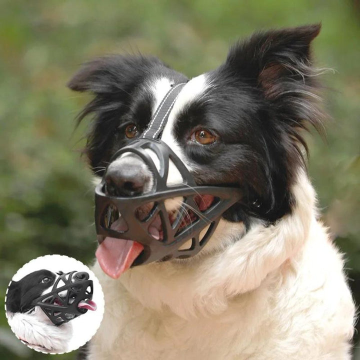 SafeBark Hundmuzzle – Effektiv Anti-Bett och Anti-Bark Lösning, Andningsbar och Bekväm |