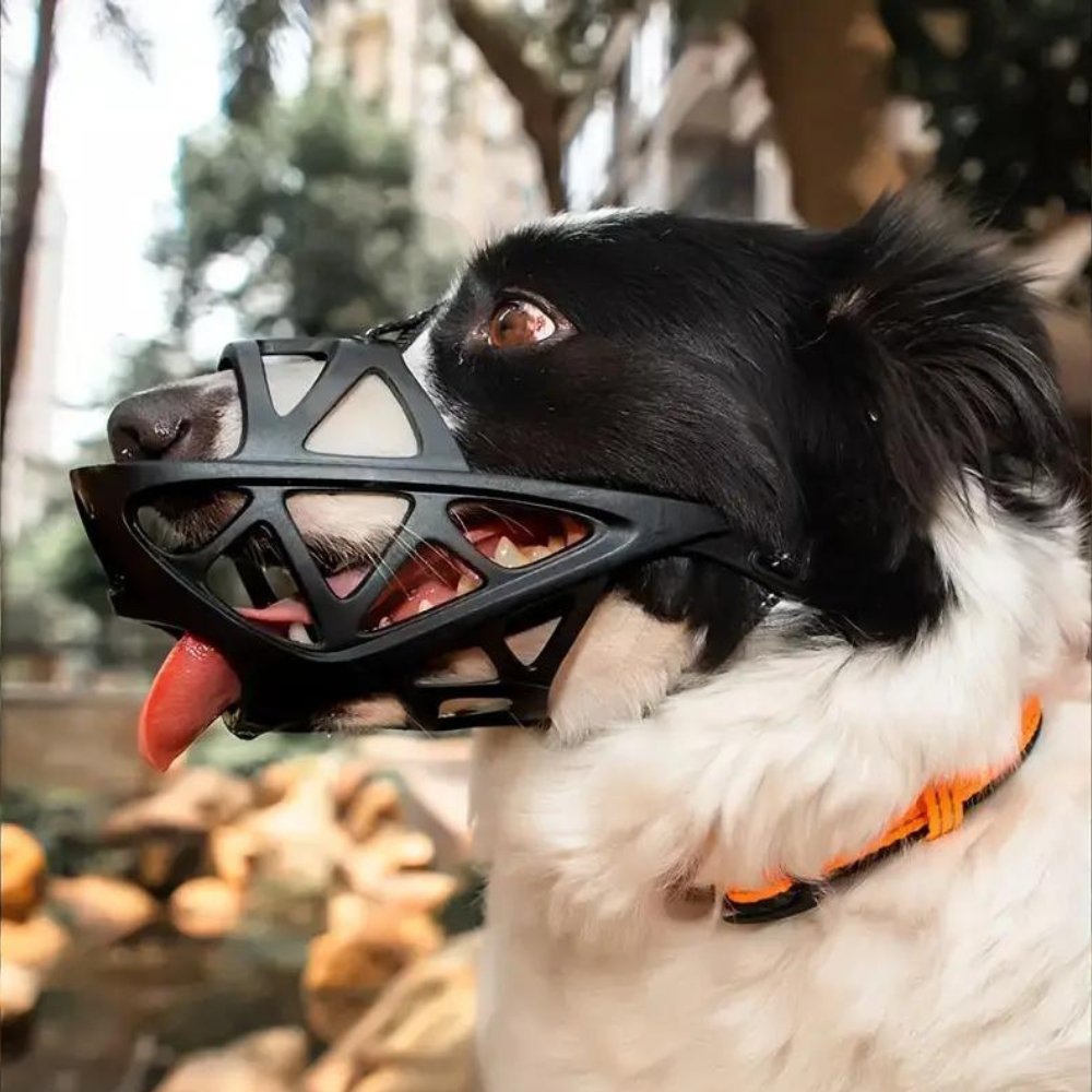 SafeBark Hundmuzzle – Effektiv Anti-Bett och Anti-Bark Lösning, Andningsbar och Bekväm |