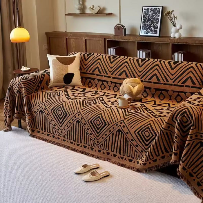 Savanna Geo Chenille Sofföverdrag