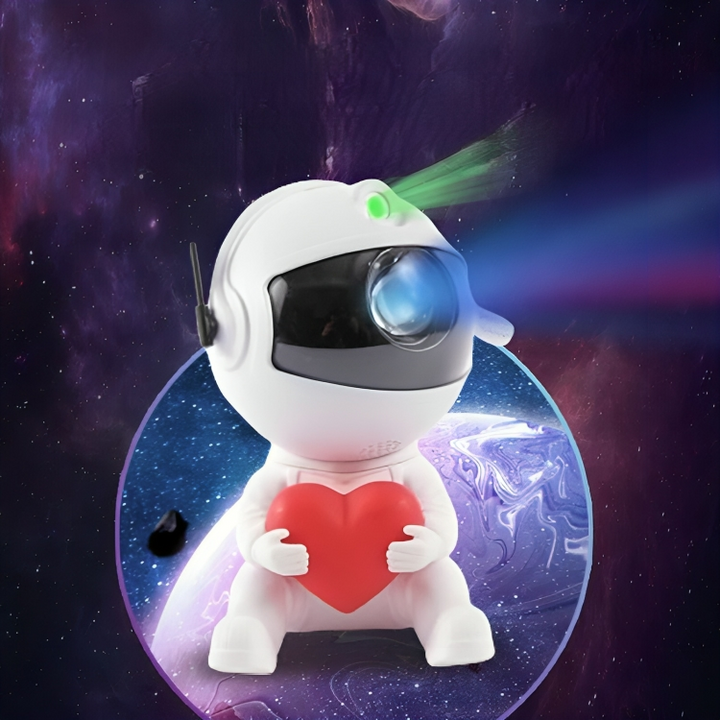Kärlek Astronaut Galaxy Nattljus Projektor