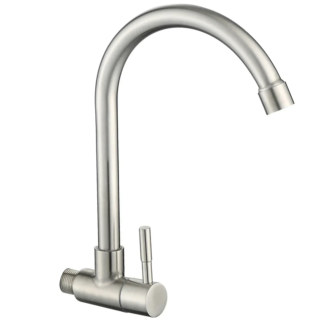 Malka - Rotera Modern Svart Enkelhandtag Kallvatten Kök Drickfaucet