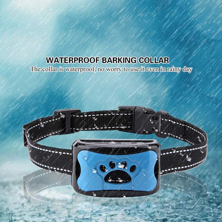 Smärtfri Anti-Bark Krage – Vibrationer &amp; Ultraljud för Hundar