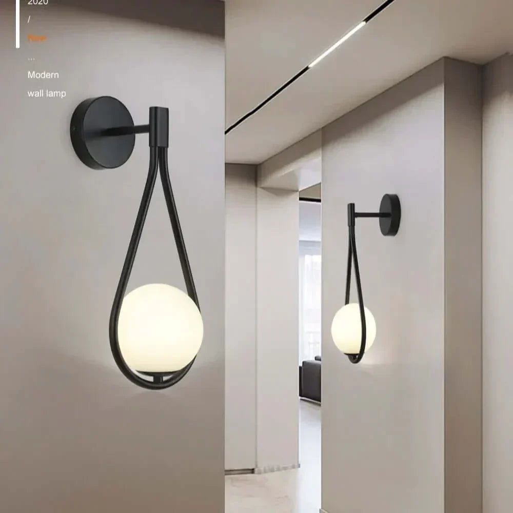 Drop Luxury Glass Balls Vägglampa