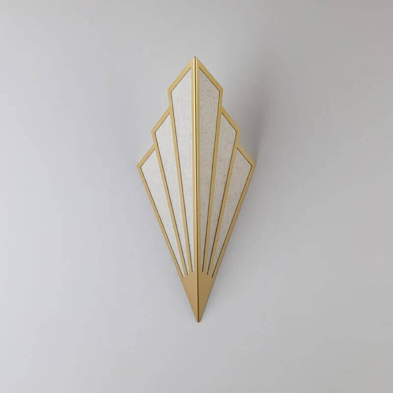 Fläktformad Art Deco Vägglampa
