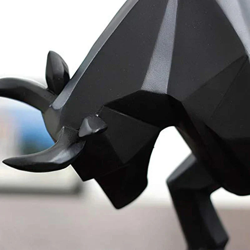 YuryFvna Modern Geometrisk Tjurar Staty, Ornament, Café, Tjurar Skulpturer, Djurfigurer, Abstrakt Hotell Hem Dekoration