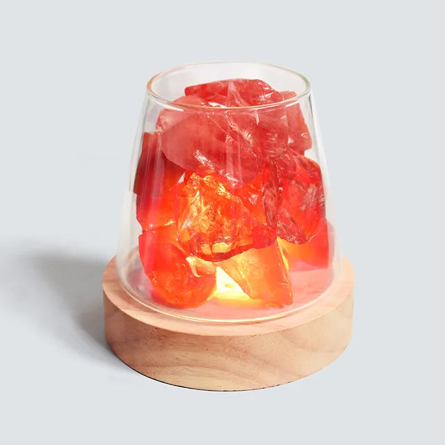 Himalaya Saltlampa - Kristall Nattlampa &amp; Aromaterapidiffuser