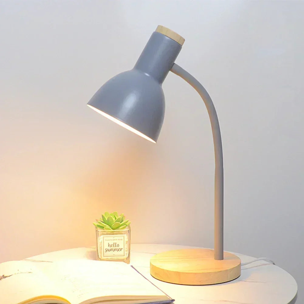 Höst- och Vinterbelysning | Nordisk Kreativ Träkonst Järn LED Skrivbordslampa - Moxie