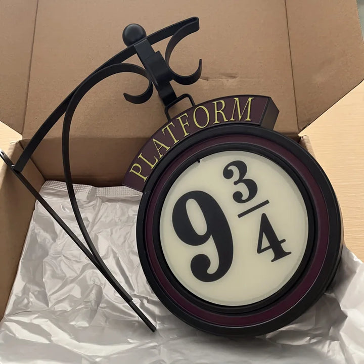 Harry Potter 9 3/4 Figur Nattlamp LED Magiska Vägglampor Plattform Hogwarts 3D Lampa Harrys Rumsdekoration Barns Födelsedagspresent