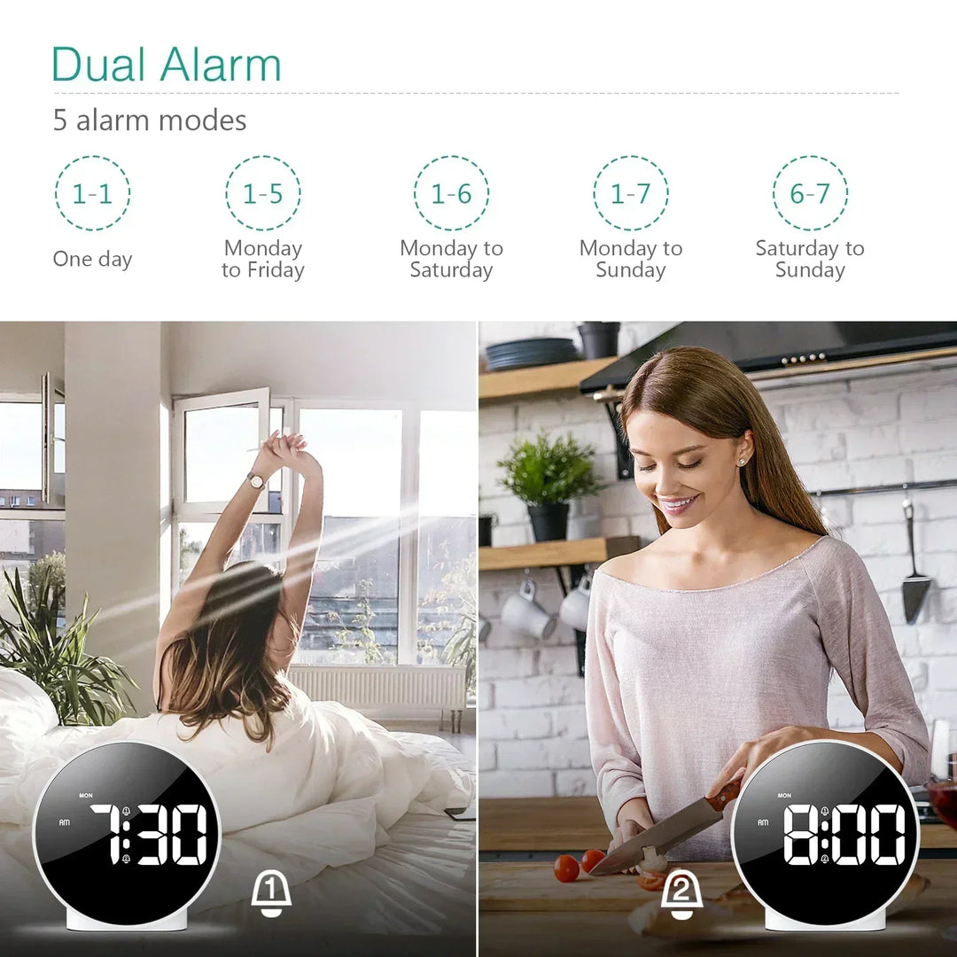 Ljus Källa Digital Bordsklocka