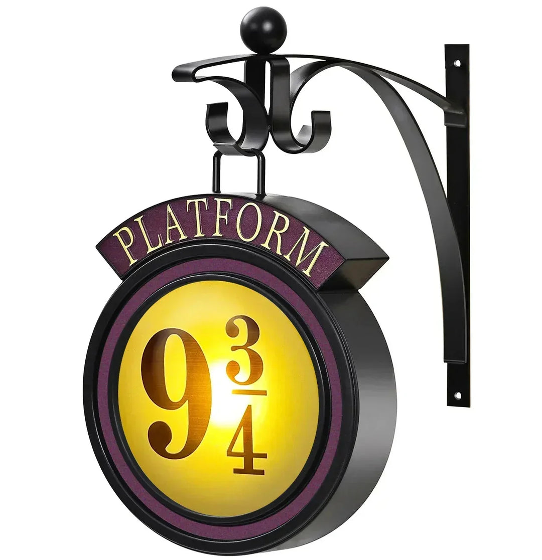 Harry Potter 9 3/4 Figur Nattlampa LED Magiska Vägglampor Plattform Hogwarts 3D Lampa Harrys Rumsinredning Barns Födelsedagspresent