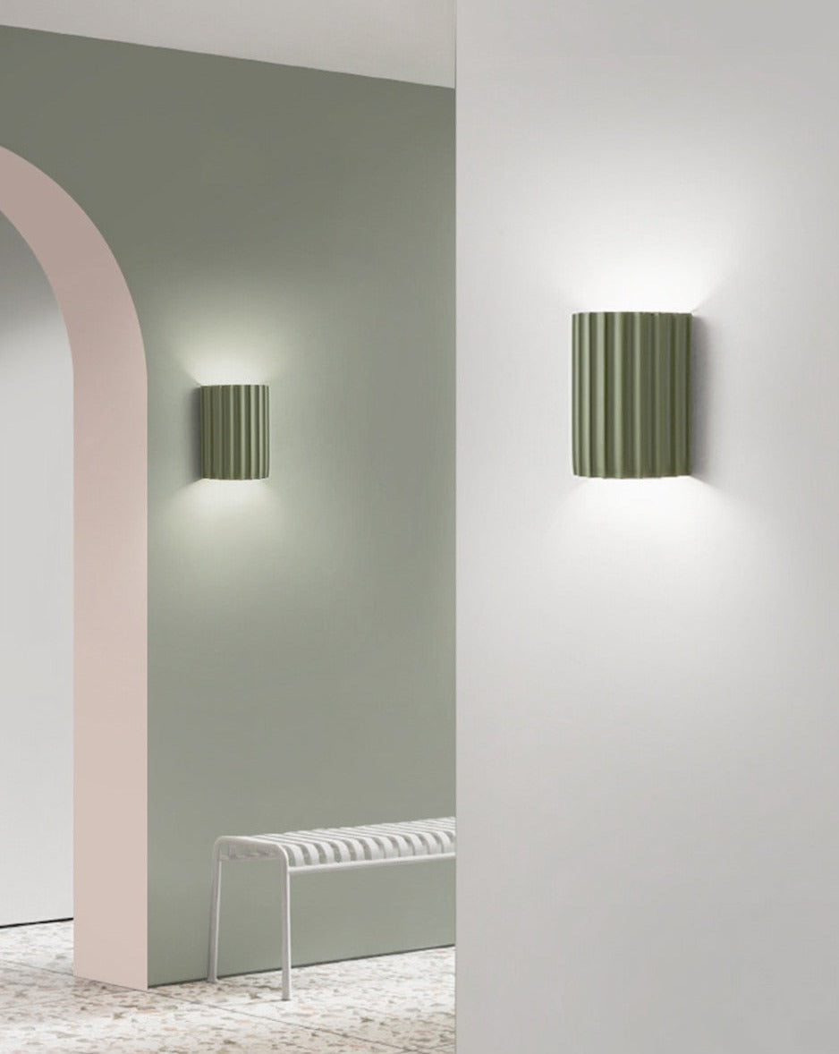Fällbar färg Resin LED Vägglampa
