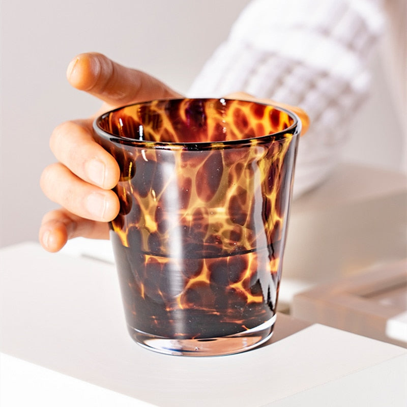 Leopard Retro Dricksglas