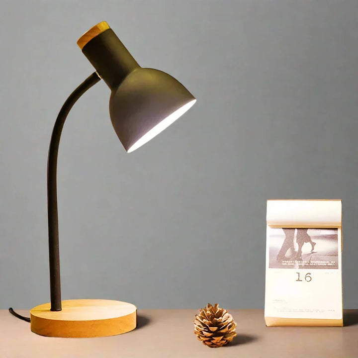 Höst- och Vinterbelysning | Nordisk Kreativ Träkonst Järn LED Skrivbordslampa - Moxie
