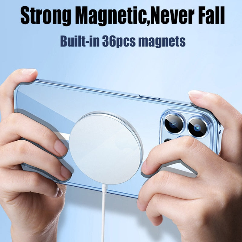 Metall Bumper Aluminium Magnetisk Telefonfodral