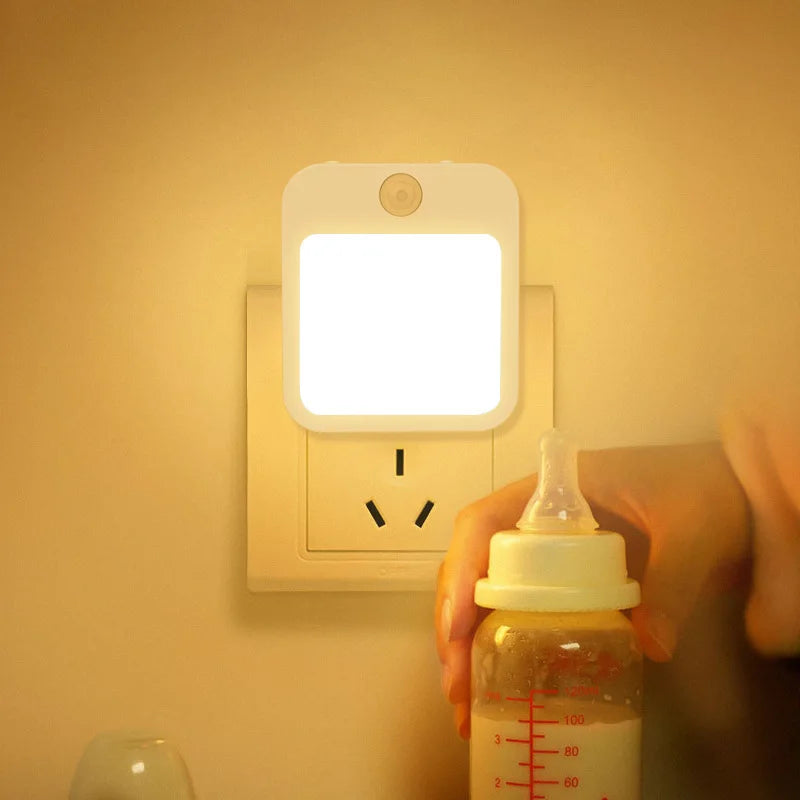 Sensilux Mini LED Nattlampa | Med Rörelsesensor | Varm &amp; Kall Vit | För Hall, Sovrum &amp; Badrum