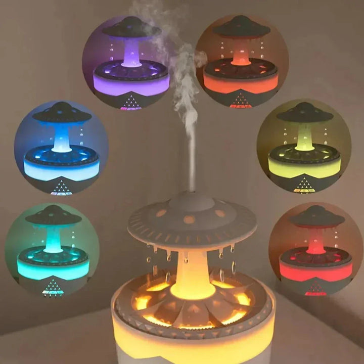 UFO Luftfuktare | Ultraljud Aromaterapi Diffusor med Fjärrkontroll - Grosven