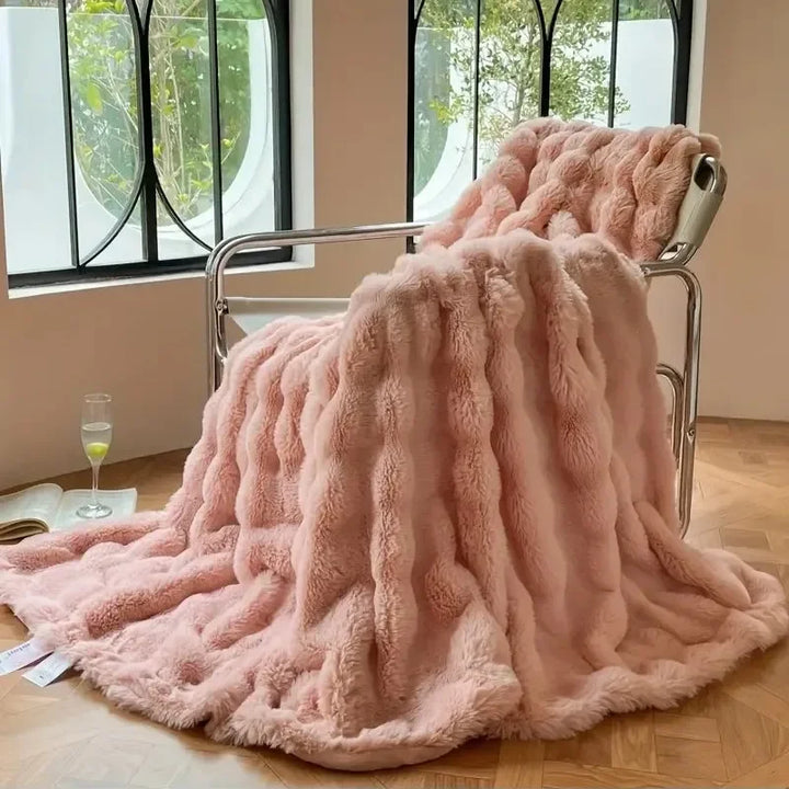 PlushCozy | Falsk päls vinterfilt
