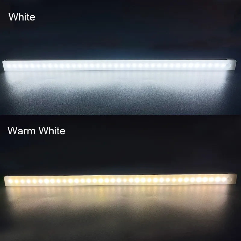 Trådlös LED Rörelsesensor Nattlampa för Kök, Sovrum, Garderob, Trappa och Skåpbelysning