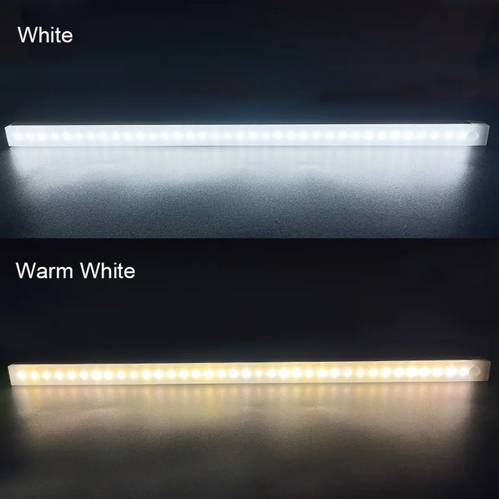 Trådlös LED Rörelsesensor Nattlampa för Kök, Sovrum, Garderob, Trappa och Skåpbelysning
