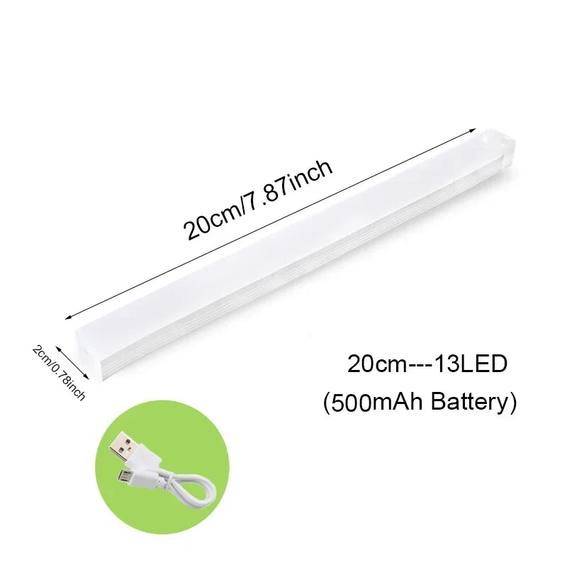 Trådlös LED Rörelsesensor Nattlampa för Kök, Sovrum, Garderob, Trappa och Skåpbelysning