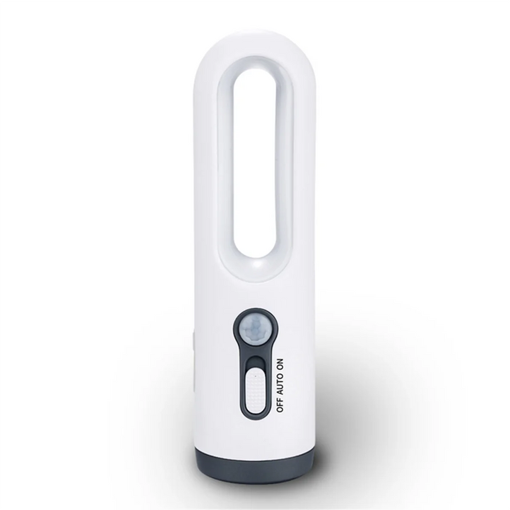 LED-nattljus med rörelsesensor | 2-i-1 nattljus &amp; ficklampa | Uppladdningsbart &amp; nödbelysning | Skymningssensor