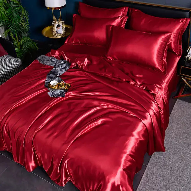 SatinLuxe Duvet Cover - Lyxigt Satin Duvet Täck för Ditt Sovrum