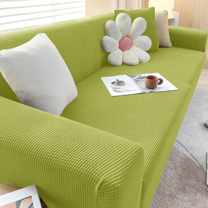 Texturerad Stretch Sofföverdrag | Halkfritt, Maskintvättbart &amp; Skyddande för 1-sits, 2-sits och 3-sits soffor